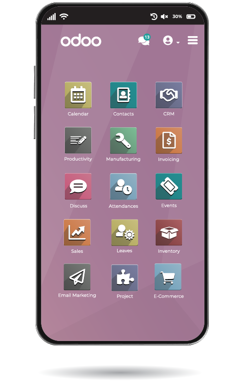 app odoo para telemovel